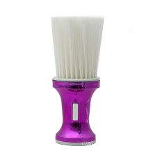 Barber Cleaning Hairbrush Neck Face Dust Clean Brush Soft Nylon Hair Wooden Colorful Stripe Handle Hair Styling Tools